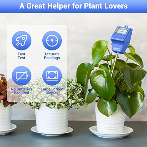 Dr.meter Soil Moisture Meter for Plants, Plant Water Gauge Test Kit - Image 2