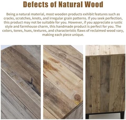 Wnutrees Farmhouse Nightstand - Image 4