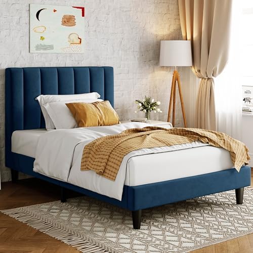 Allewie Twin Bed Frame/Velvet Upholstered Bed Frame - Image 7