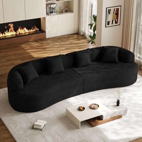 131" Oversized Sectional Sofa for Living Room, Modern Luxury Plush Chenille by DAMAIFROMFURNITURE