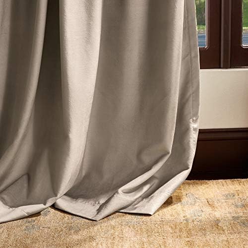 Martha Stewart Lucca Velvet Blackout Back Tab Window Curtain Panel Pair - Image 3