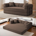 79" Convertible Futon Sofa Bed, 5-in-1 Boneless Couch by NNQComfyHome