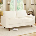 WorthFurni 68" Loveseat Sofa, Comfy Chenille Fabric Couches by WorthFurni
