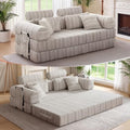 79" Memory Foam Sofa Bed, High Headrest Convertible Futon Boneless Couch by KSTNLUXQ