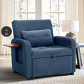 Convertible Sleeper Chair-Fabric Futon Sofa Bed, Single Sleeper Sofa, Small by COLAMYHOME