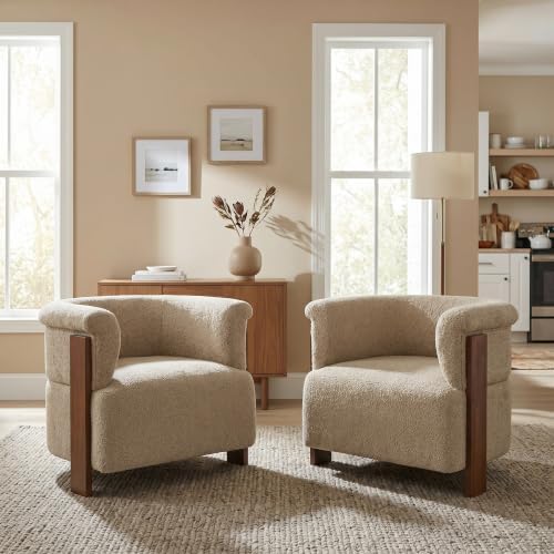 Christopher Knight Home Suli Modern Accent Chairs Set of 2, Boucle Upholstered - Image 6