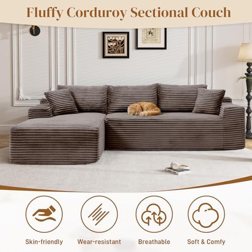 96" Boneless Cloud Sectional Couches - Image 3
