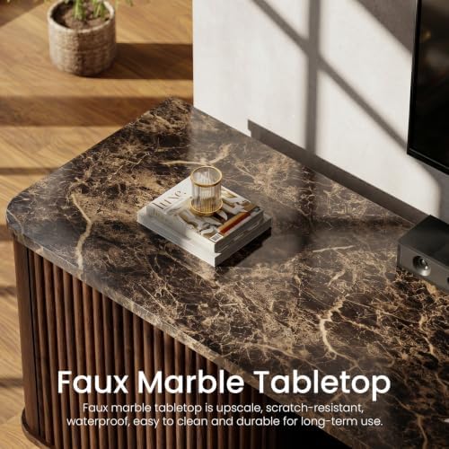MODNEST Faux Marble Top TV Stands - Image 3