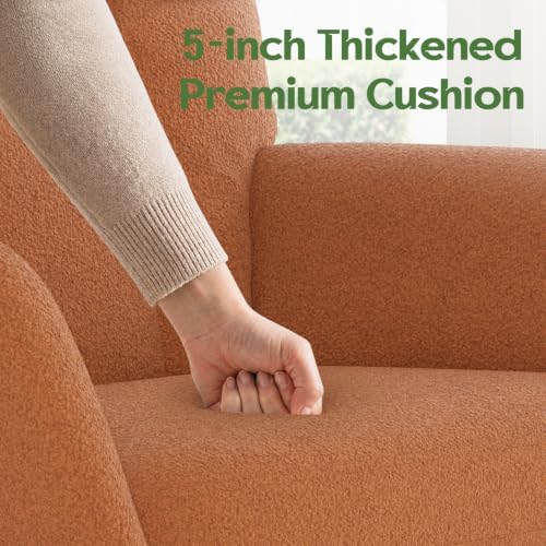 Nursery Rocking Chair Teddy, Upholstered Glider Rocker - Image 4