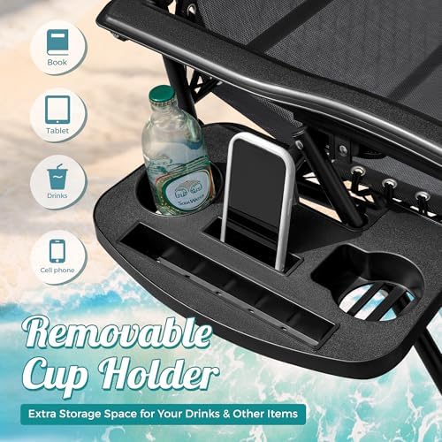 Homall Zero Gravity Chair Patio Folding Lawn Lounge Chairs - Image 6