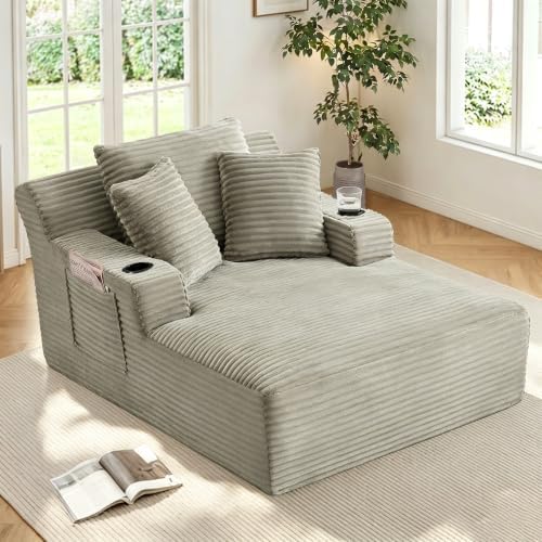 NicBex 66”Oversized Chaise Lounge Chair Indoor by NicBex