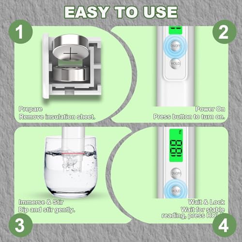 NJTY A11 TDS Water Tester, 0-9990 ppm, Color-Coded Display - Image 4