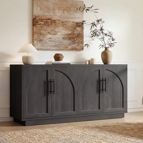 Fatmok Modular Entertainment Center & Buffet Cabinet, Extra Long Sideboard TV - Image 4