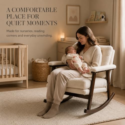 Nursery Rocking Chair for Adults and Small Spaces - Image 3