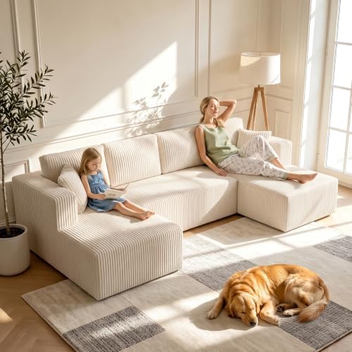 130" U-Shaped Boneless Couch - Image 5
