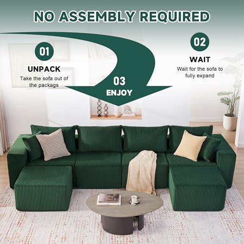 135.4" Modular Boneless Couch, Sectional Couches - Image 5