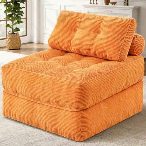 HABUTWAY Folding Sofa Bed, Convertible Sleeper Chair Bed w/2-Pillow & Handle by HABUTWAYMakeYourLifeComfortable