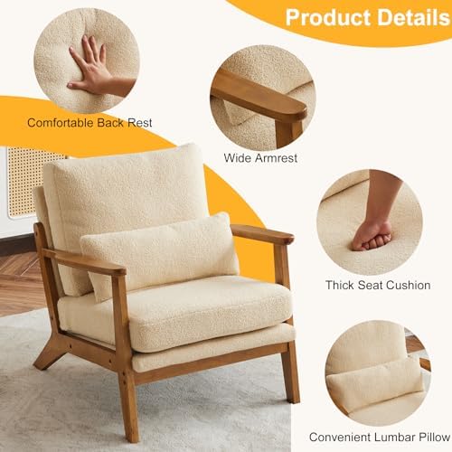Karl home Mid-Century Lounge Accent Chair - Image 3
