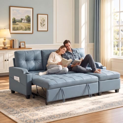 VINGLI L-Shaped Sectional Sleeper Sofa - Image 6