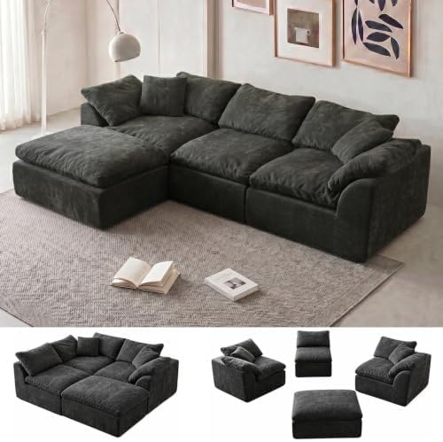 109" Boneless Cloud Couch Sectional by YEFLIXVRAU-HomeComfort