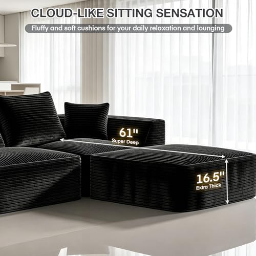 Modular Sectional Sofa, Modern Cloud Sectional Couch, Boneless Cloud Couch - Image 4