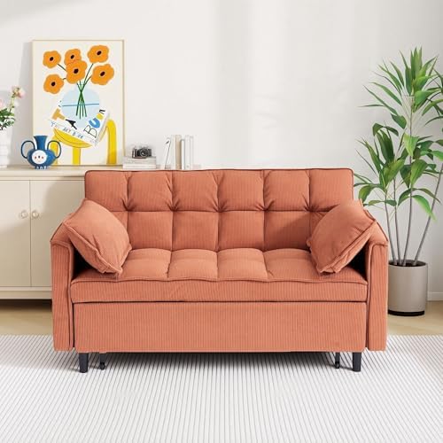 Eafurn 3-in-1 Convertible Loveseat Pull Out Couch Bed - Image 4