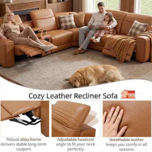 Power Reclining Sectional Sofa - Image 5