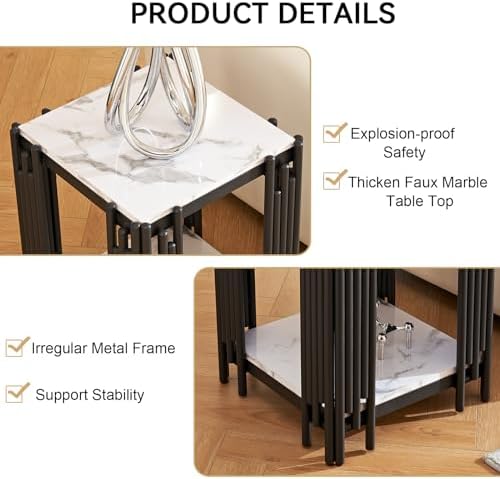 3 Pieces Living Room Table Set, Modern Coffee Table, Console Table and End Table - Image 6