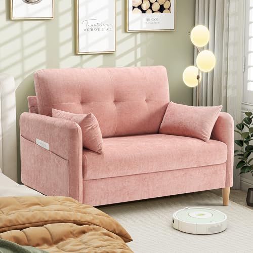 Hanherry Loveseat Sofa, 44” Small Couch by Hanherry