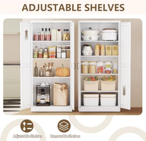 White Metal Storage Cabinet - Image 4