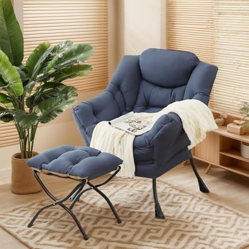 Lazy Chair with Ottoman, Soft Comfy Chair - Image 2