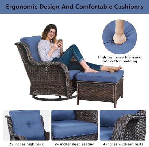 Belord Wicker Outdoor Furniture Patio Furniture Set - Image 5