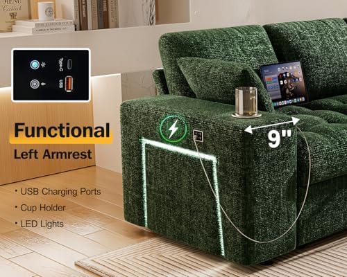Vipbear 111" Modular Sectional Sleeper Sofa - Image 7