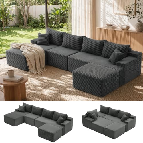Mangodan Cloud Sectional Couch, Boneless Couches by Mangodan