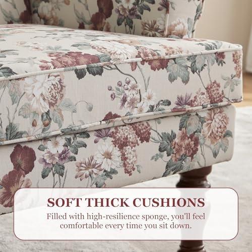High Back Wingback Accent Chair, Upholstered Single Armchair Sofa - Image 6
