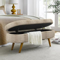 43.5" Ottoman with Storage, Storage Ottoman Bench with Safety Hinge, Bed End by Unknown
