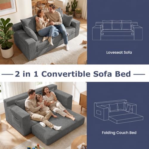 cidludto 3 Seater Boneless Couch - Image 6