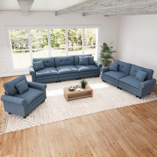 SUNSHINE VALLEY Modular Sectional Sofa Set Living Room 3-Piece Deep Seats by SUNSHINEVALLEY