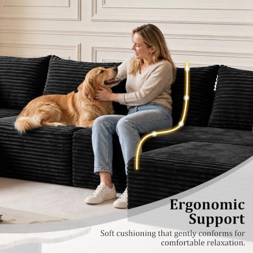 Boneless Couch U-Shaped Sectional Sofa - Image 5