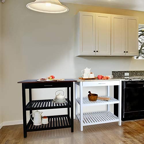Kitchen Island with Solid Wood Top - Image 5