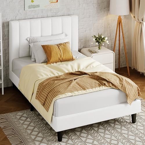Allewie Twin Bed Frame/Velvet Upholstered Bed Frame - Image 3