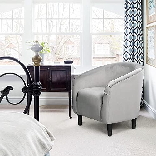 Yaheetech Compact Velvet Accent Chairs Set of 2 - Image 4