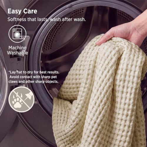 Bedsure Cooling Waffle Blanket for Hot Sleepers - Image 6