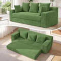 3 Seater Boneless Couch for Living Room, Convertible Sofa Bed by Cidludto