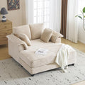 VINGLI 56" Wide Oversized Chaise Lounge Chair by VINGLI