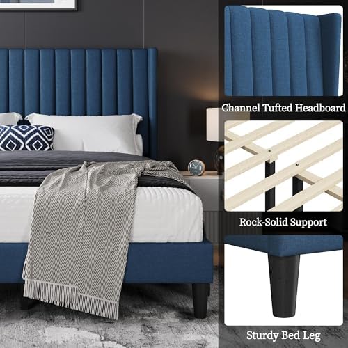 Yaheetech Queen Bed Frame with Headboard - Image 4