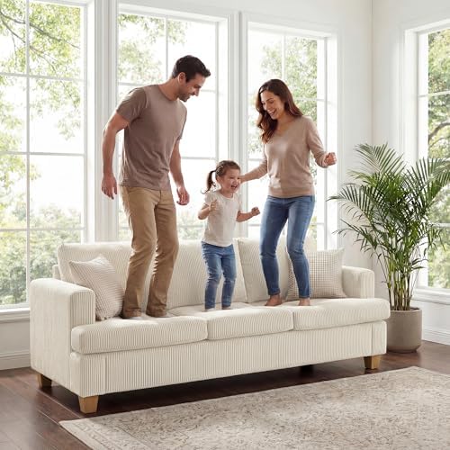 Apicizon Loveseat & 3 Seater Sofa Sets, 2 Piece Deep Seat Sleeper Sofa - Image 4