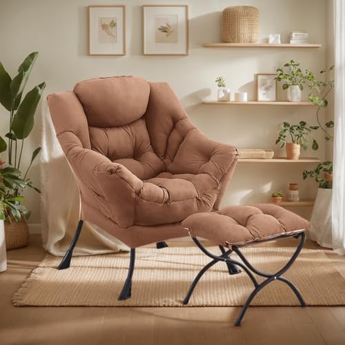 Lazy Chair with Ottoman, Soft Comfy Chair - Image 5