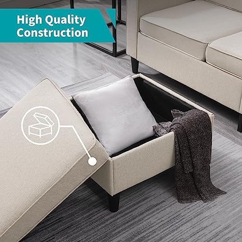 BALUS 78" Living Room Couches Set, 3 Seater Sofa - Image 5