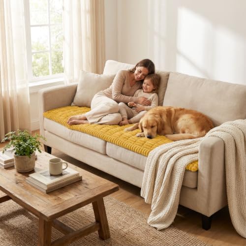 Smiry Couch Cover for Dogs, Non Slip Washable Fall Sofa Protector for Pets - Image 6
